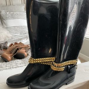 Black Rain Boots